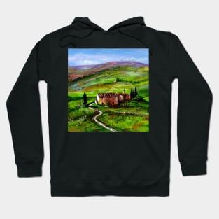 TUSCANY LANDSCAPE WITH GREEN HILLS Hoodie